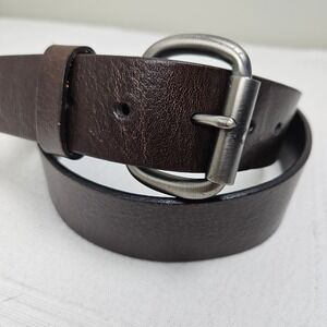 Classic Leather Belt Men's 34/36 Dark Brown